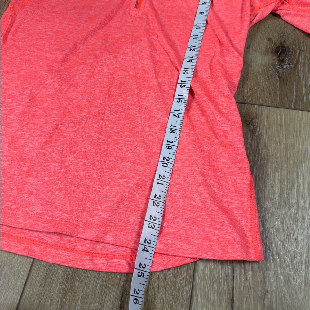 Nike Dri-Fit Quarter Zip Women's Heathered Orange Size Medium - Picture 7 of 11